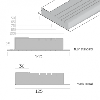 SF Multi Cavity Closer 2.4MTRS (50-100mm) (10)