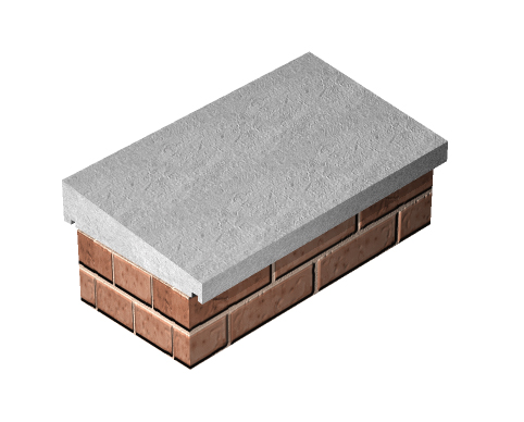 14" (355X610Mm) Straight Once Weathered Coping (Cop216) (30)