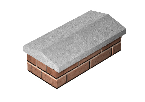 12" (305x610mm) Straight Twice Weathered Coping (COP121) (30)