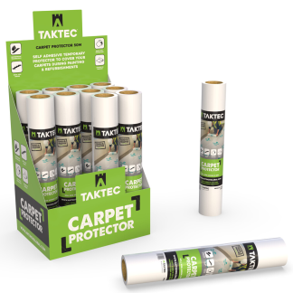 Taktec C600 Carpet Film Self Ahesive 50m x 600mm Rolls (12) (172099)