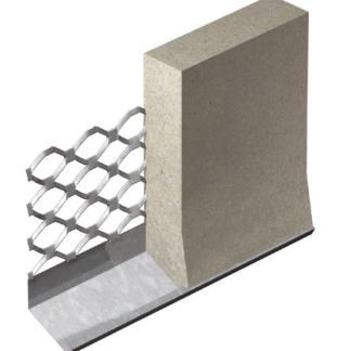 External Render Stop (Bell Bead)  3mtr Galvanised 570A3000