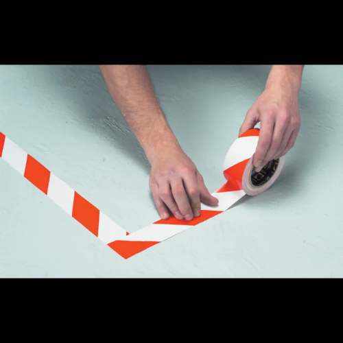 Hazard PVC Tape (Black & Yellow) 50mm x 33m (488639) (24)