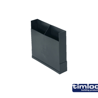 Underfloor Vent Vertical Extension +150mm Black (1204) (20)