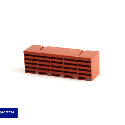 Plastic Airbrick 215w x 69h x 60dmm Terracotta (1201ABTE)