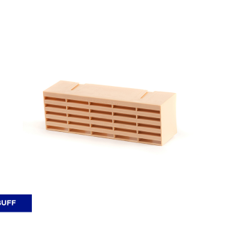 Plastic Airbrick 215w x 69h x 60dmm Buff (1201ABBU)