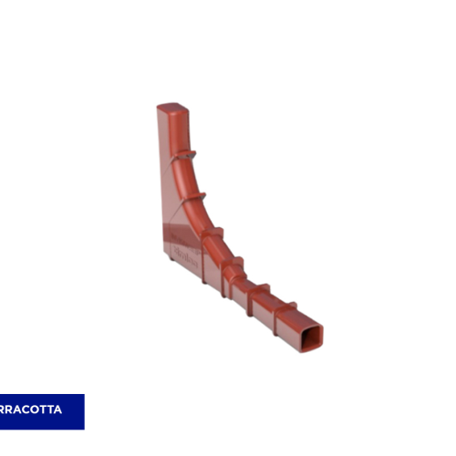 L shape Invisiweep (Tunnel Weep Vent) Terracotta