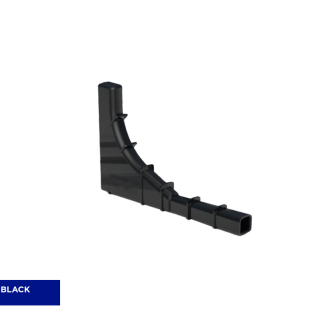 L shaped Invisiweep (Tunnel Weep Vent) Black
