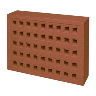 Clay Air Brick 215x140x50mm Terracotta (SSABRED2214EA)