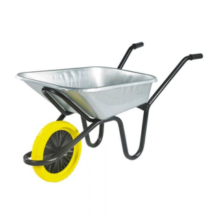 Walsall Endurance Galvanised H/D 90L Builders Barrow c/w Puncture Proof Wheel