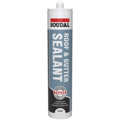 Roof & Gutter Sealant - BLACK 290ml (Bitumen based roofing sealant) (12)
