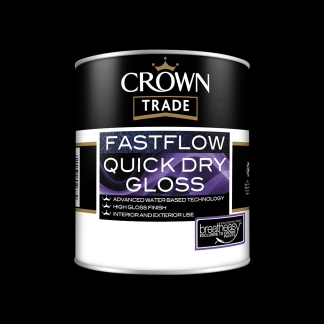 Crown Trade Fastflow Quick Drying GLOSS - White 2.5L (5090803)