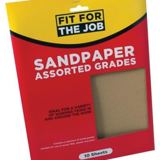 FFJ SANDPAPER - ASSORTED Pack of 10 (FFJASP10A)