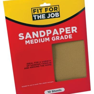 FFJ SANDPAPER - MEDIUM Pack of 10 (FFJASP10M)