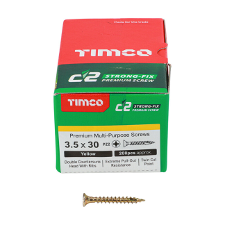 C2 Screw PZ2 CSK - ZYP 3.5 x 30mm (200)