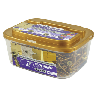 Flooring & MDF Screws 4.2 x 55mm / 250 no. per tub (42055C2MDF)