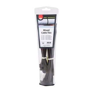 Cable Ties (mixed tube) / 200 no. per tube (CTMIX200)
