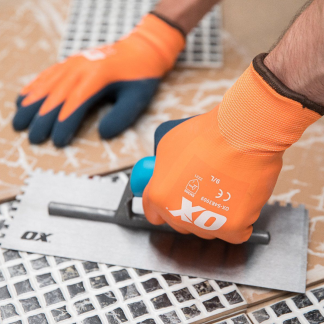Ox Waterproof Thermal Latex Gloves - Size10 (XL)