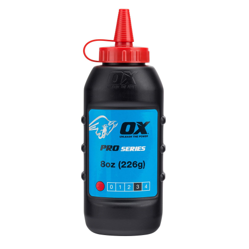 OX Pro Chalk Refill 226g - Red (6/box)