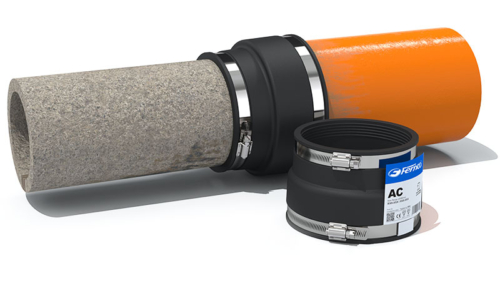 Fernco - AC4000 Adaptor Coupling 121-136 / 110-121mm (100mm Clay to 110mm Plastic)