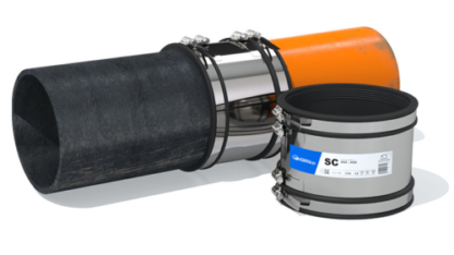 Fernco - SC120 Standard Coupling 110-121mm (110mm Plastic to 110mm Plastic) *Public Sewers SFA7 - Water Authority Approved*