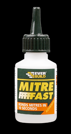 Mitre Fast Adhesive Bottle 50gm Clear (10/box)