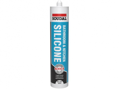 Bathroom & Kitchen Silicone - WHITE 290ml (High quality silicone with fungicide)