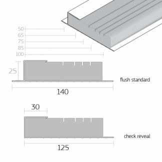 SF Multi Cavity Closer 2.4MTRS (50-100mm) (10)
