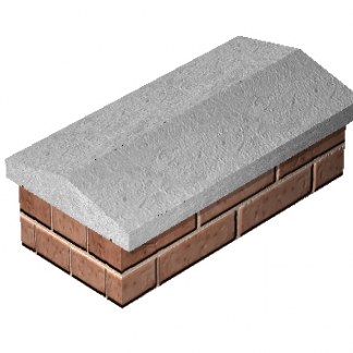 14" (355X610Mm) Straight Twice Weathered Coping (Cop126) (30)
