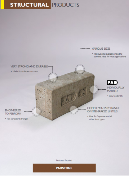 Padstone 300x140x102mm nominal size (PAD02) (12)