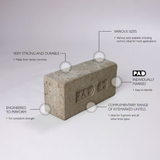 Padstone 440x140x215mm nominal size (PAD07) (12)