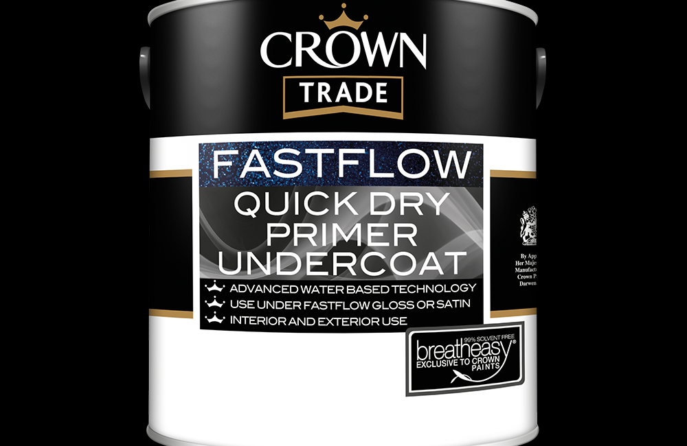 Crown Trade Fastflow Quick Drying UNDERCOAT White 5L (5090816