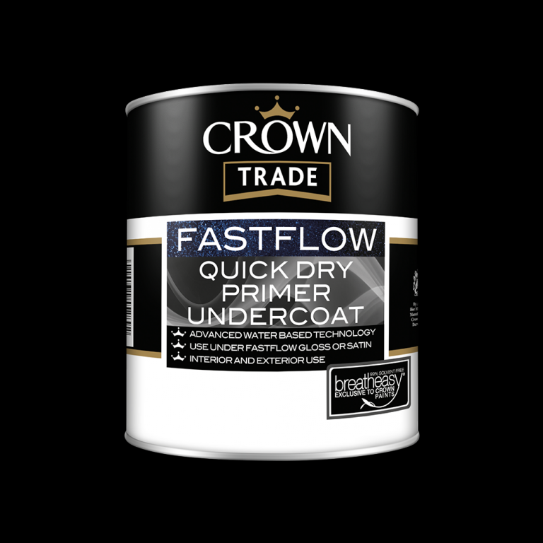 Crown Trade Fastflow Quick Drying UNDERCOAT Charcoal Grey 2.5L (5090870) Walkers The