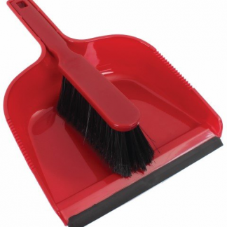 Dust Pan & Brush Set - Red (DPS) (12)