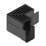 Aco THRESHOLD Corner Unit - Black Aluminium (19007) (4)
