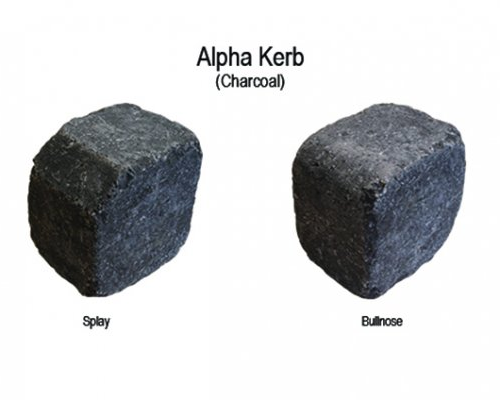 Alpha Antique Kerb 125x100x125 (270/pk) Charcoal