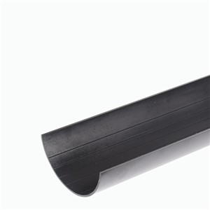 112mm Half Round Gutter 2m Black BR511