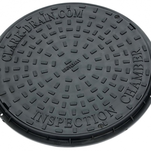 Poly Cover & Lid (lock) 450mm diameter Circular Top 3.5T CD452