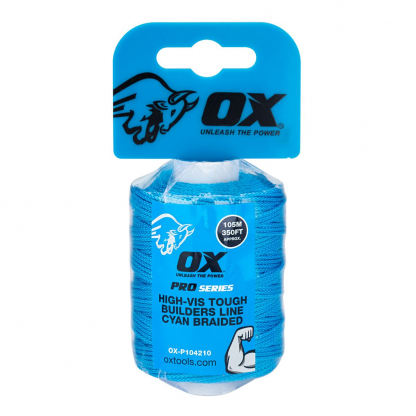 Pro Nylon Braided Builders Line 105M / 350Ft - Cyan