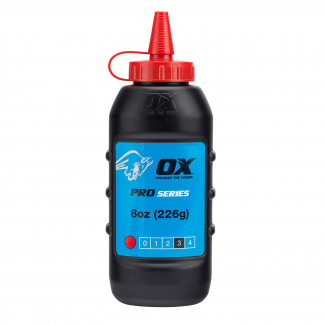OX Pro Chalk Refill 226g - Red (6/box)