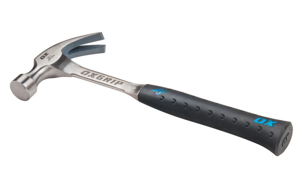OX Pro Claw Hammer - 20 Oz Curved Claw Hammer For General Carpentry & DIY