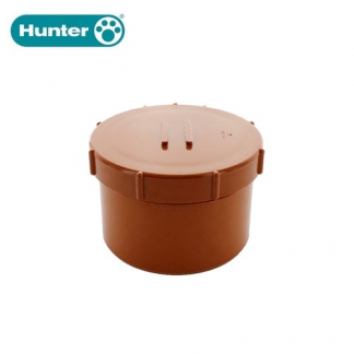 110mm Access Cap Spigot Tail Terracotta DS246