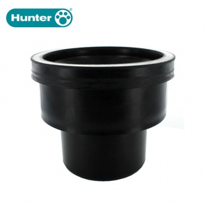 110mm Connector-Chamber to Thickwall Clay Blk DS347