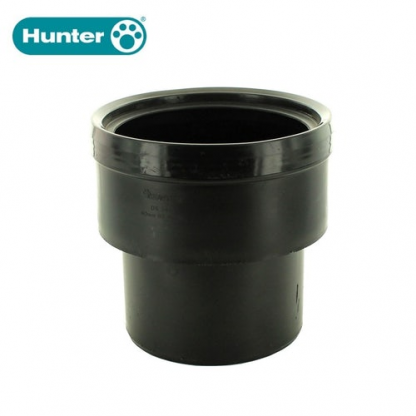 110mm Connector-ChaMber to Thinwall Clay Blk DS348