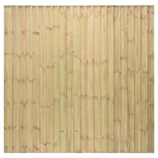 Grange Featheredge Fencing Panel 1.5m Pressure treated Green (14)