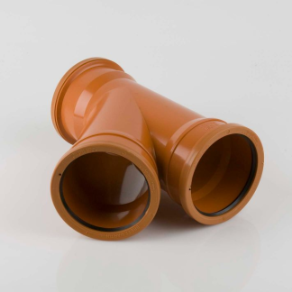 110mm 45 Deg Triple Socket Branch (Y branch) (5) (B4091)