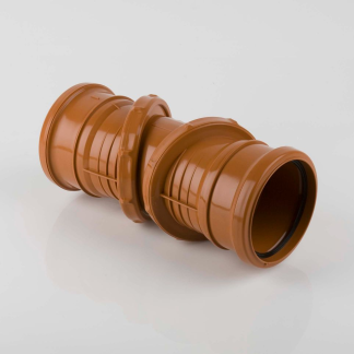 Adjustable Double Socket Bend (0-90 deg) 110mm (5) (B4029)