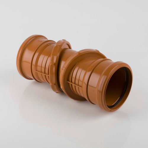 Adjustable Double Socket Bend (0-90 deg) 110mm (5) (B4029)