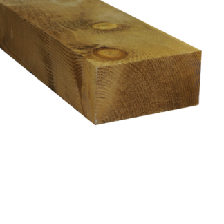 2.4m x 195 x 95mm New Softwood Sleeper Green (42)