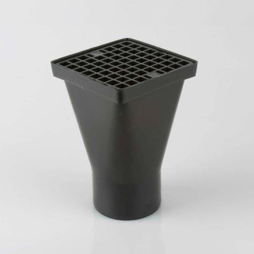 Hopper Square 160 x 110mm with Grating (10) (B1071)