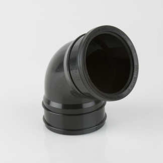 Soil 110Mm 112.5 Deg Offset Bend Black (BS408B) (10)